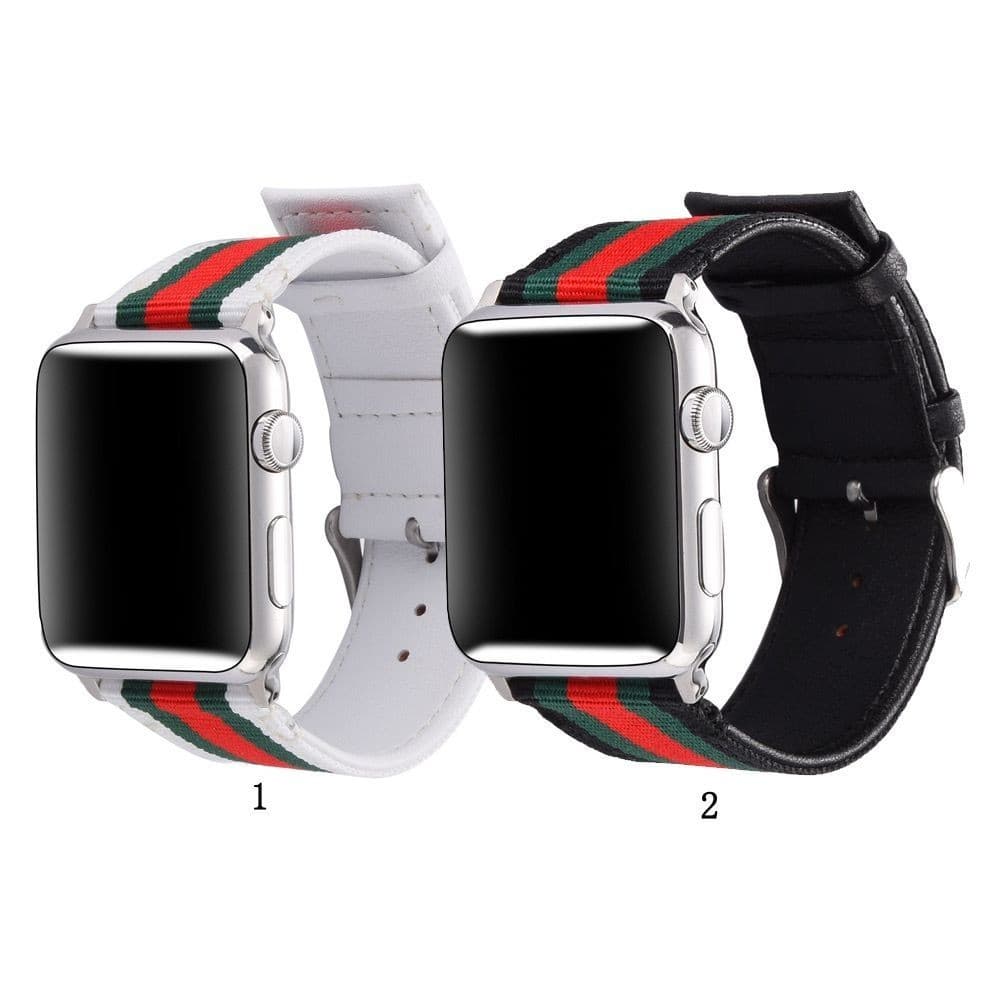 Pulseira De Nylon e Couro Para AppleWatch Smartwatch Social Masculino