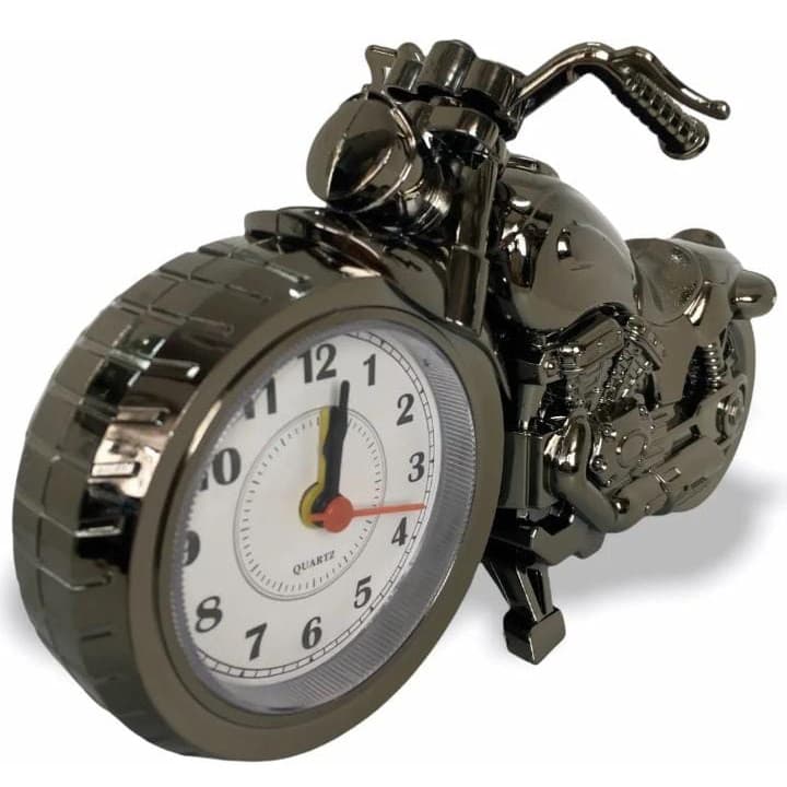 Relógio Despertador Moto Decorativo De Mesa Motocicleta