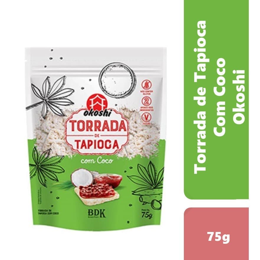 Torrada De Tapioca Com Coco Okoshi