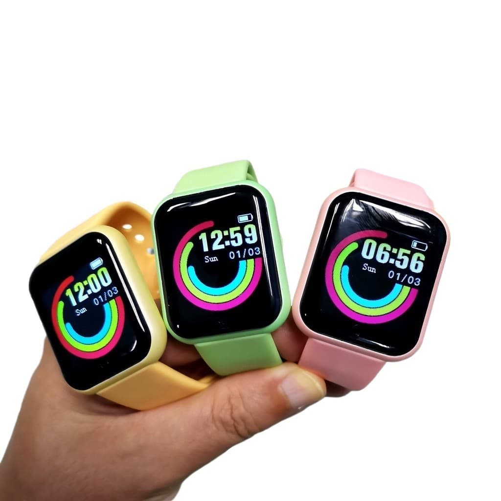 Smartwatch Y68/D20 Relógio Inteligente Varias Cores  Com Monitor Cardíaco Bluetooth USB