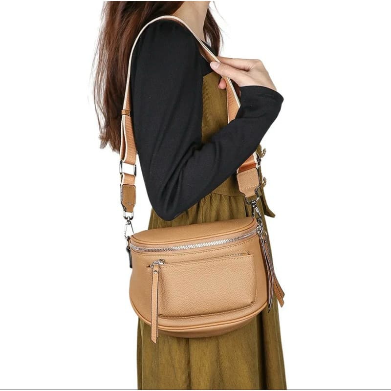 Bolsa Feminina Nova Moda Courinho Crossbody Com Alça Transversal