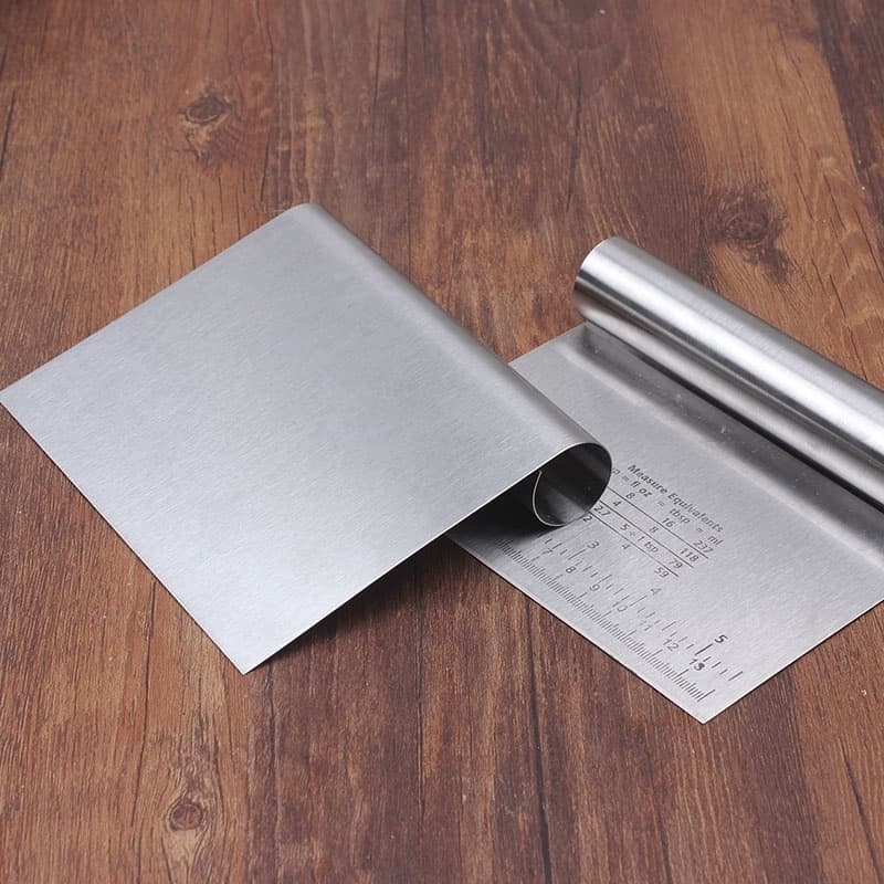 Espatula Tubular Inox Para Alisar Bolo Com Regua Utensílio Cozinha Espátula Rita Lobo