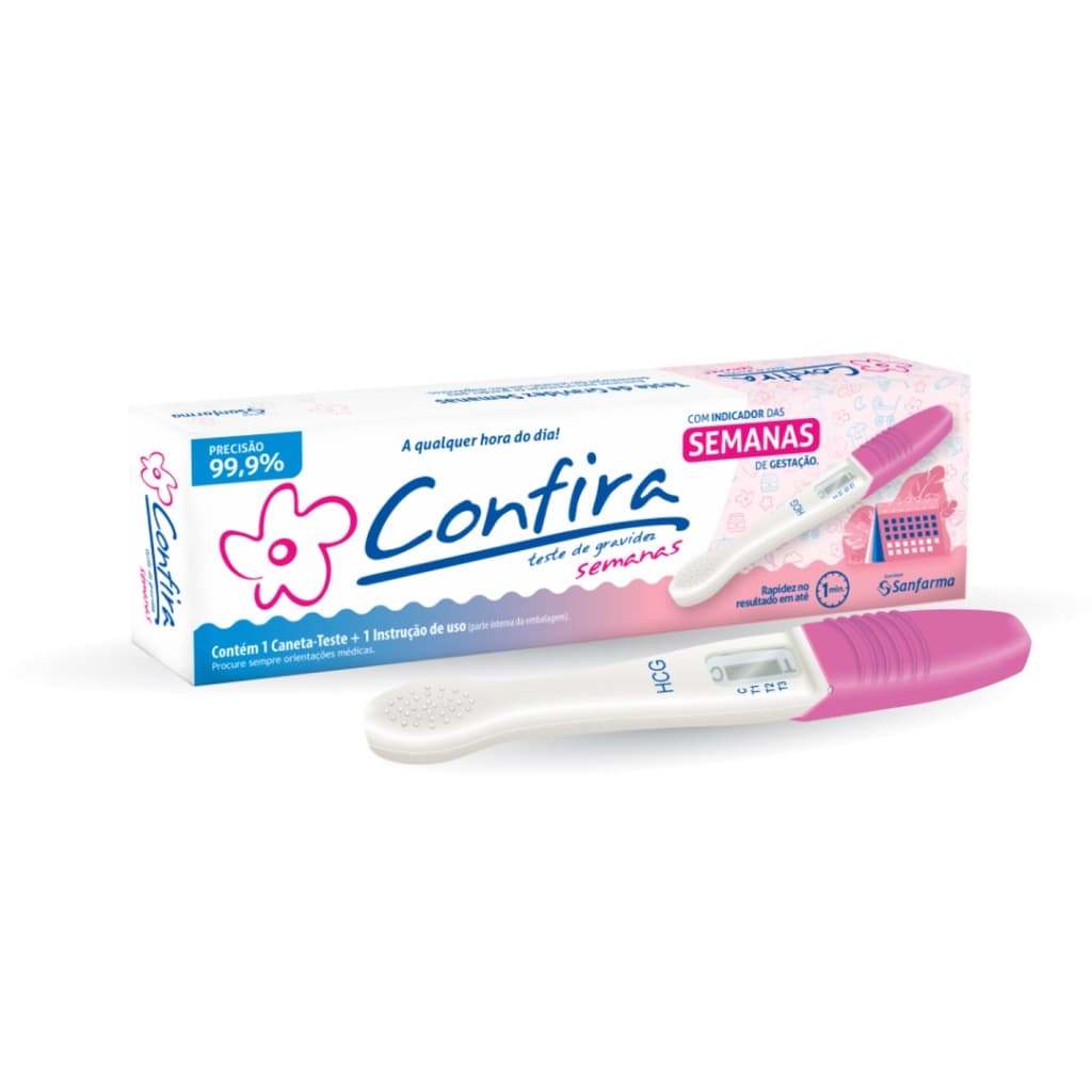 Teste de Gravidez Prático Indicador de Semanas - Confira
