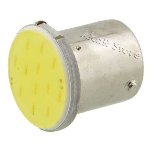 Par Lâmpadas Led Cob 1156 (1 Polo) P21w Ba15s Ré Pingo