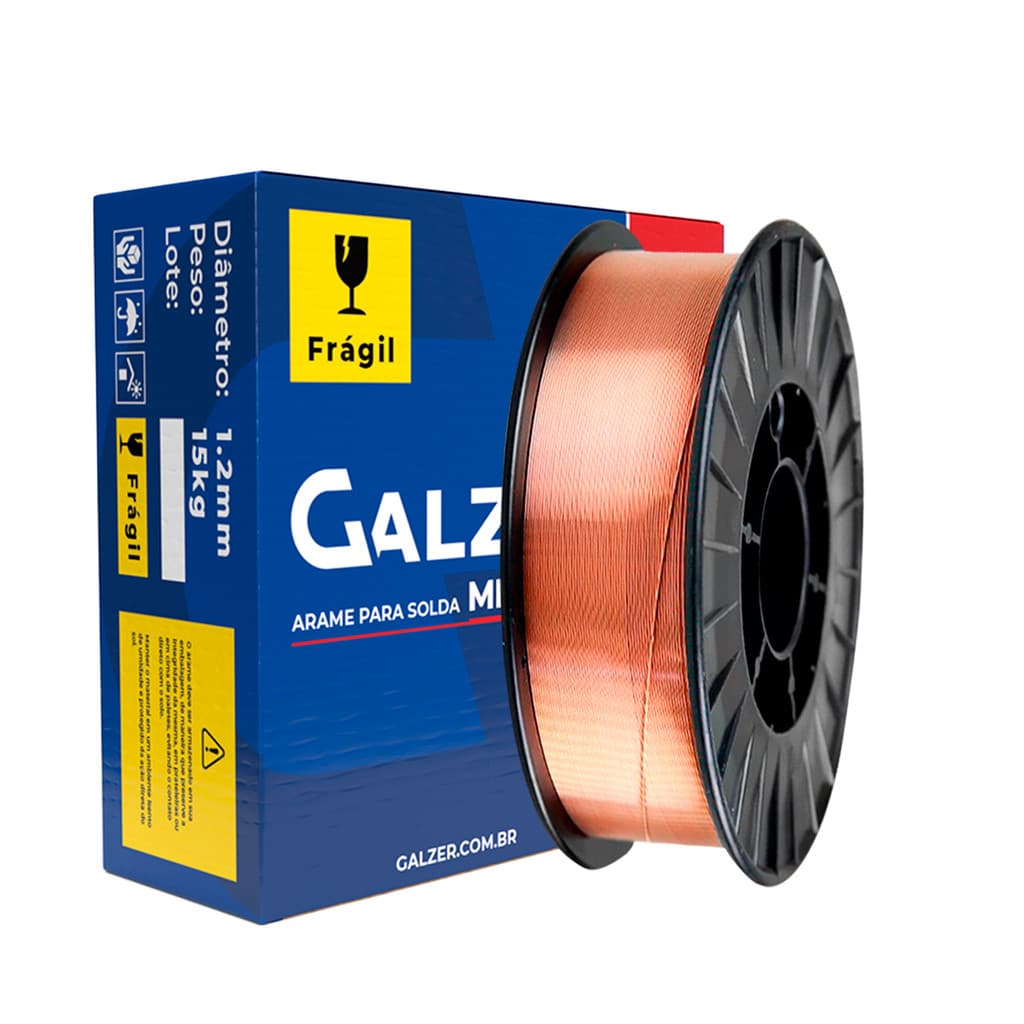 Arame De Solda MIG ER70S-6 / 1.2mm Carretel Rolo De 15kg
