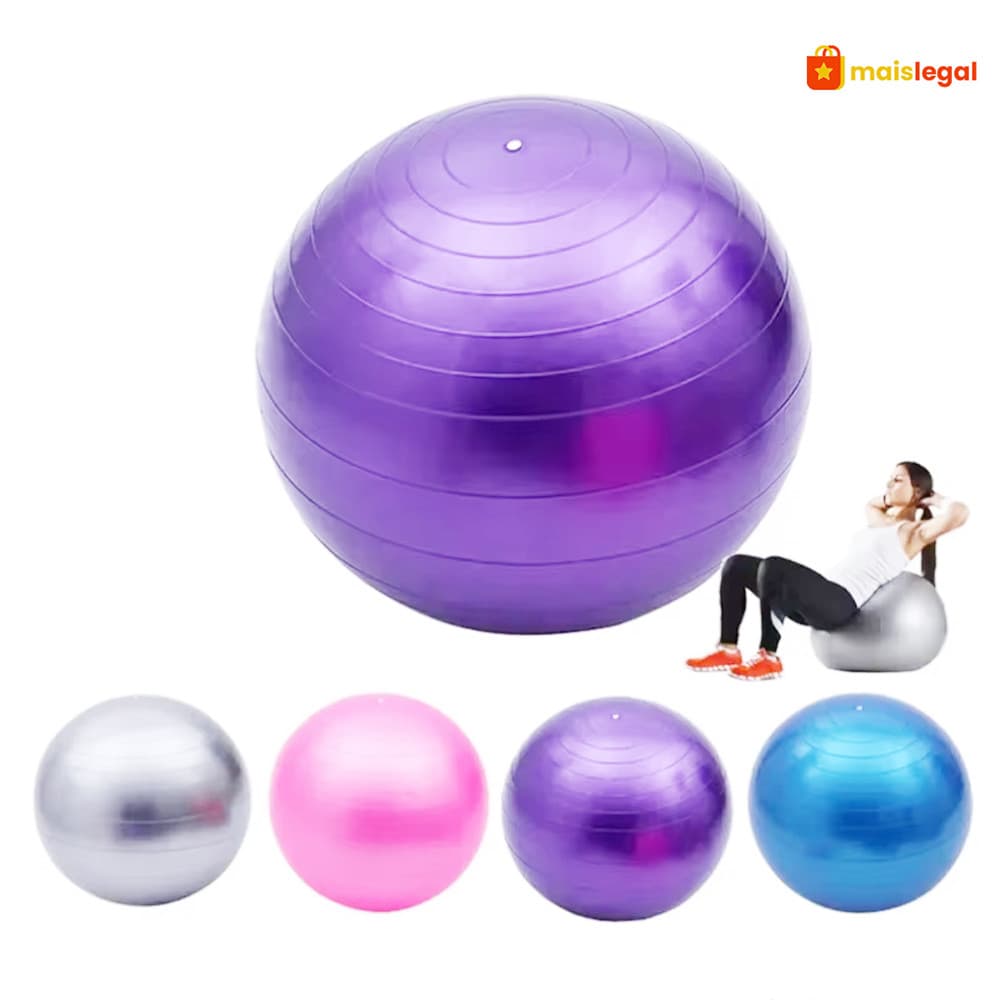 Bola De Pilates De Yoga Para Ginásio 55cm 65cm Abdominal