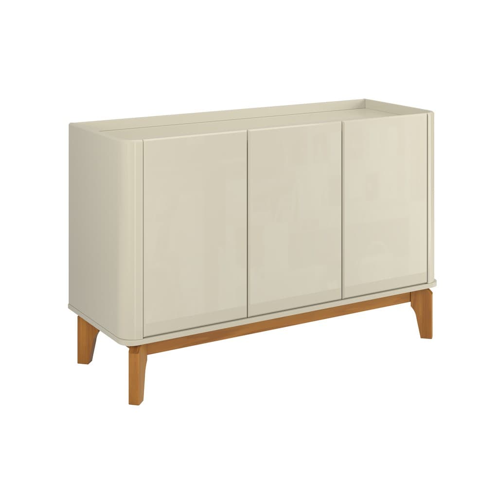 Buffet Aparador Flip 1.20 3 Portas Sala - 3 Cores
