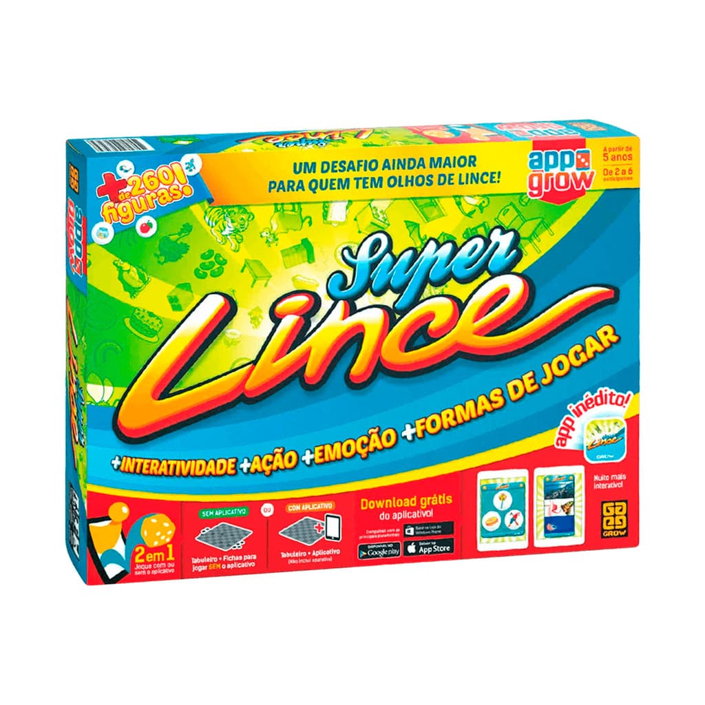 Jogo de Tabuleiro Super Lince Com App Interativo +5 anos
