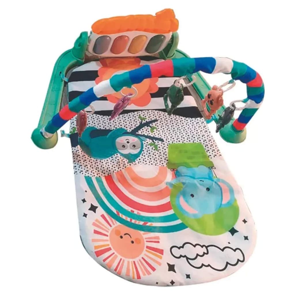 Tapete de Atividades Piano Musical Interativo Casa Zippy Toys para Bebê Infantil Maternidade