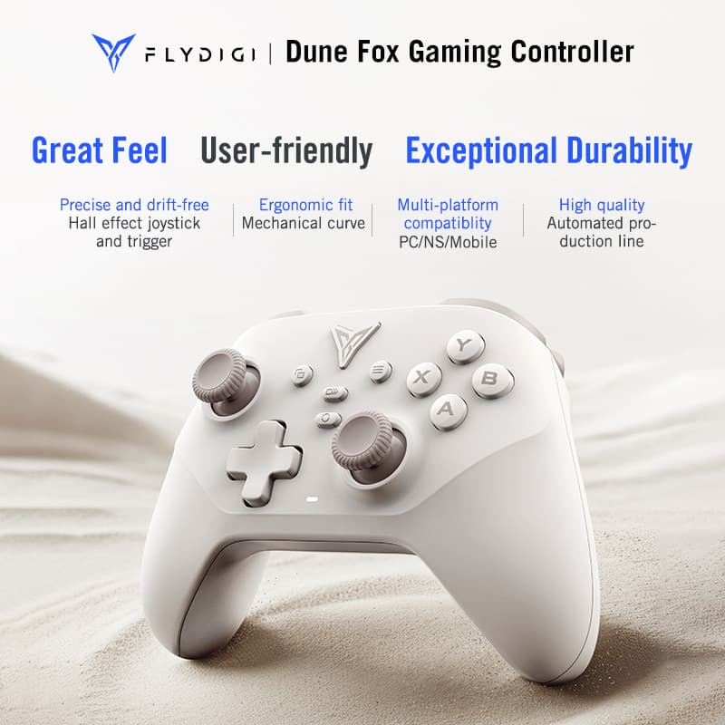 Flydigi Dune Fox Controlador De Jogos Sem Fio Gamepad Gatilho Alça Inteligente Suporte Bluetooth