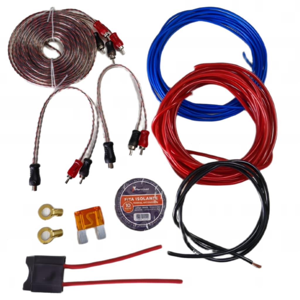 Fiação para Instalação Modulo Amplificador 400w/500w RMS som