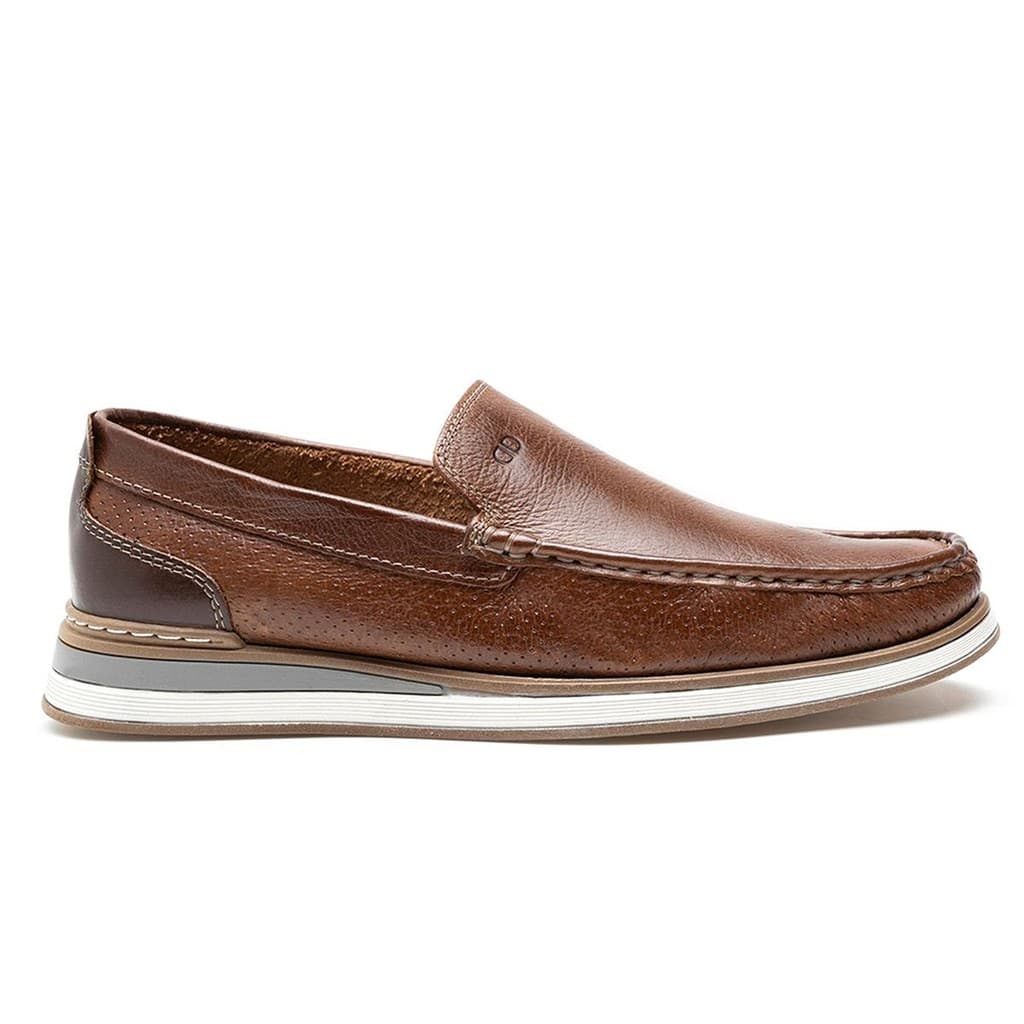 Mocassim Democrata Masculino Couro  Social Casual