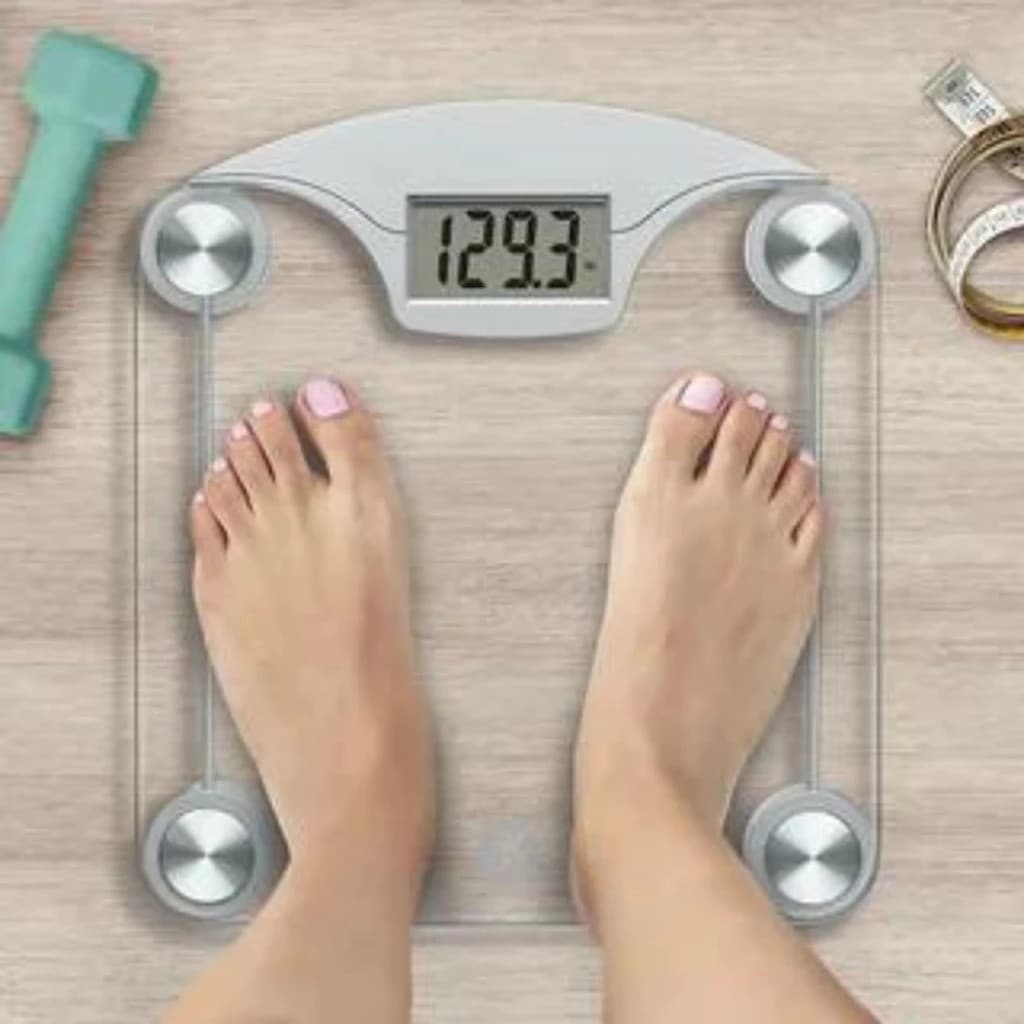 Balança Digital Vidro Analisador Gordura Emagrecer Peso Corporal Equipamento Kilo Fitness Fita