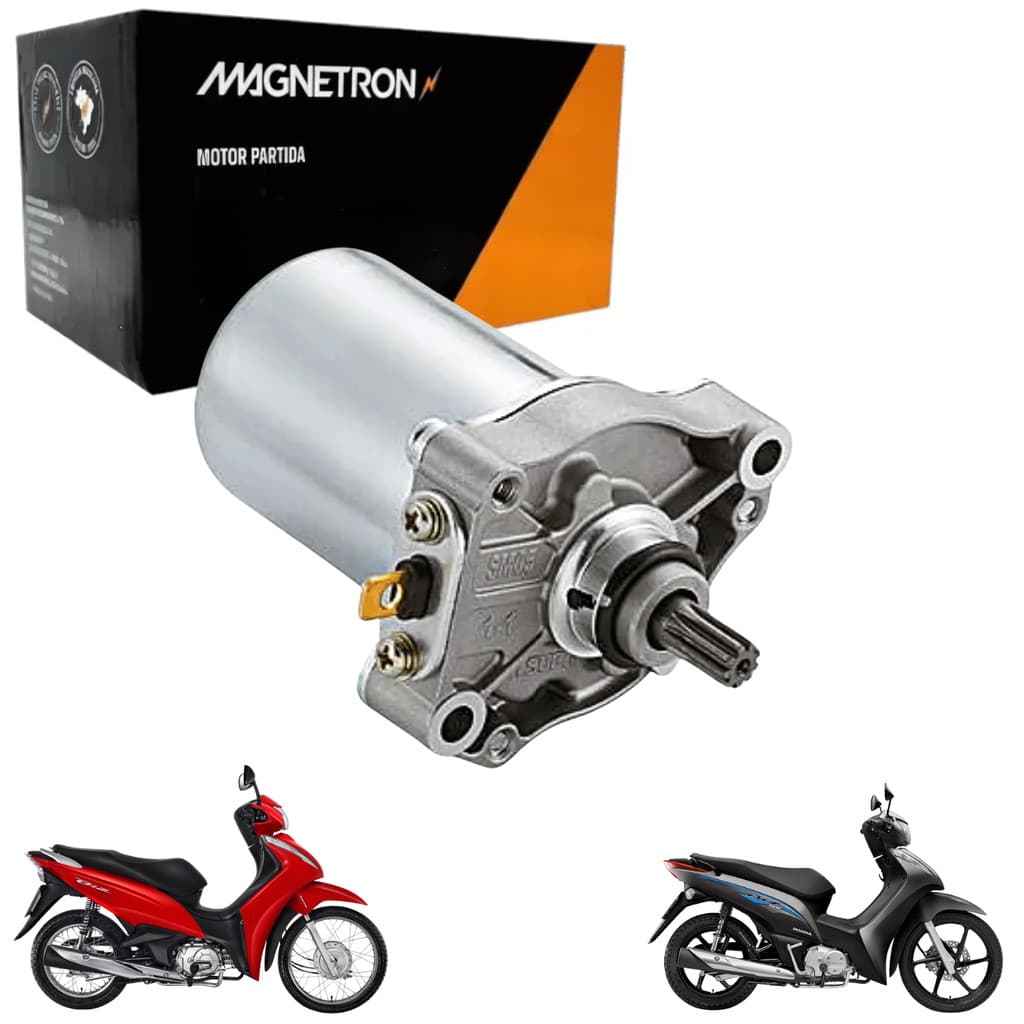 Motor de Partida Magnetron Honda Biz 110i 2016 a 2023