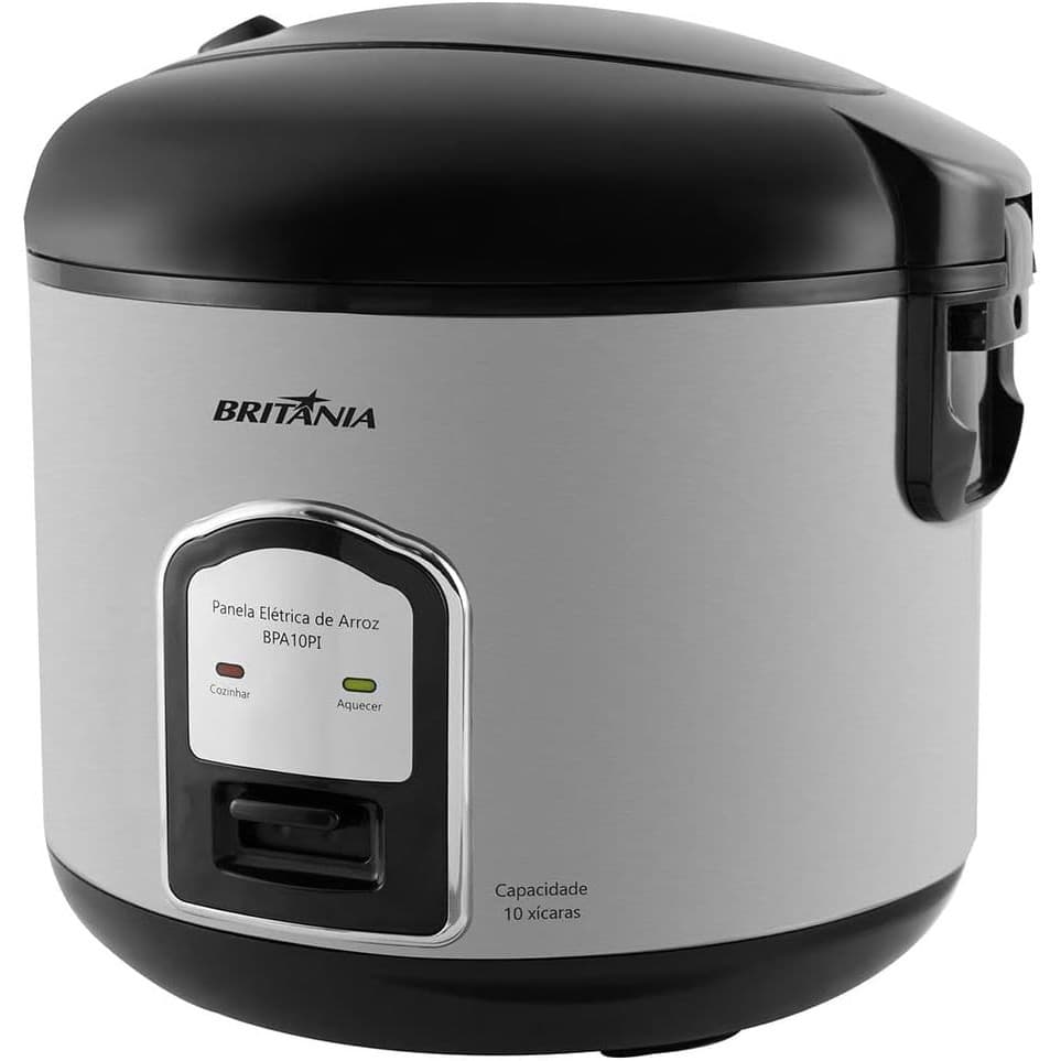 Panela de Arroz Britânia BPA10PI XI75 10 Xícaras