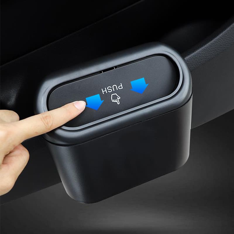 Lixeira Organizadora para Carro com Clip para Prender Porta Treco Copo Lixinho Karbox 17,5cm