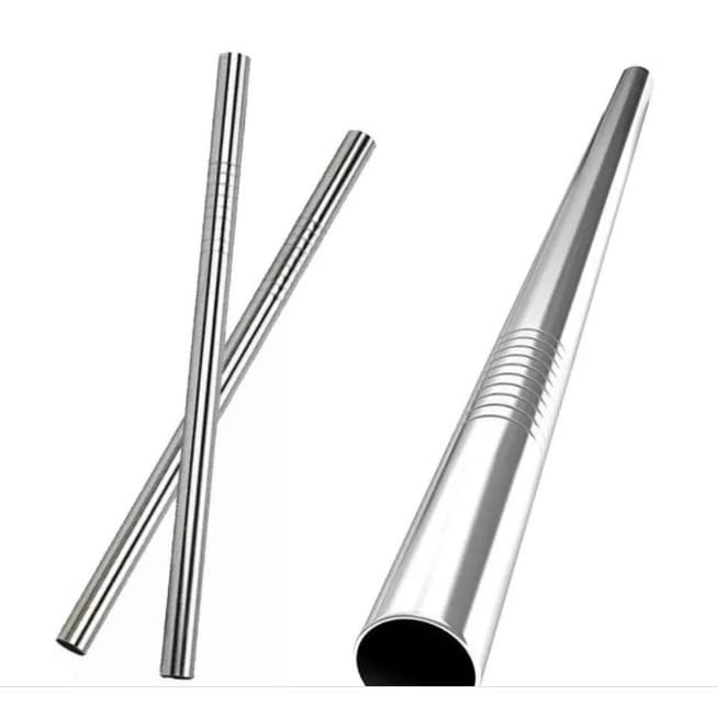 Canudo Inoxidável Aço Inox Reultilizavel Ecologico 21CM