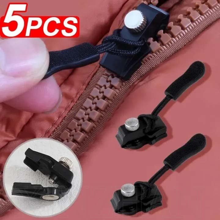 Substituição De Cabeça De Zíper Removível De 1/3/5 Unidades-Kit De Reparo De 3 Tamanhos-Acessórios Instantâneos De Fixaç