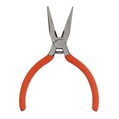 Alicate Miniatura Bico Meia Cana Liso Profissional