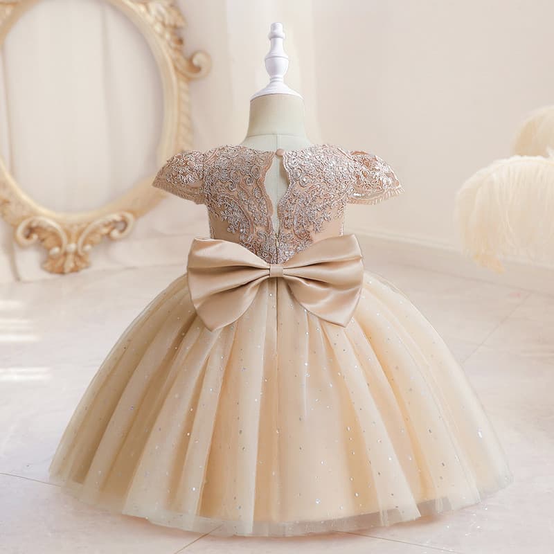Baby Girl Vestido De 1o Aniversário Baptizado Kids Princesa Festa De Casamento Renda Flor Tutu
