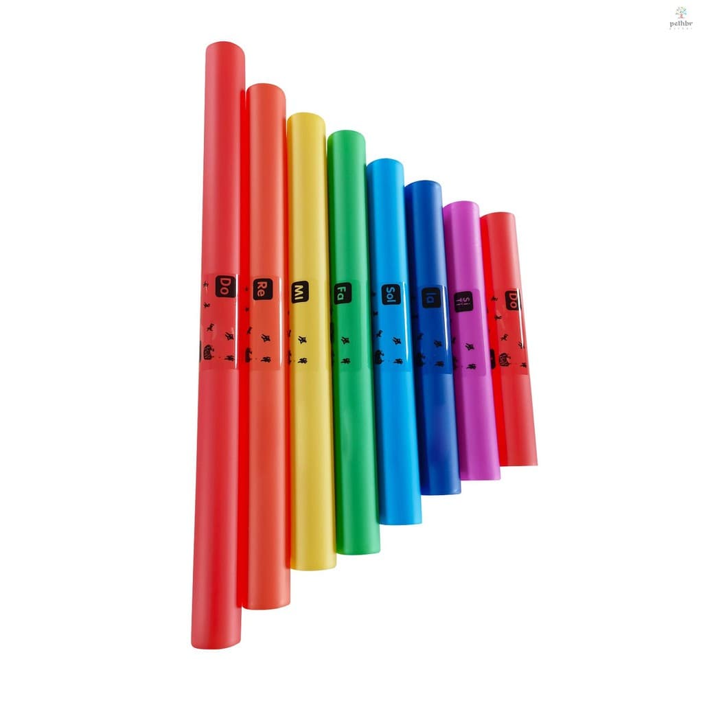 Sound Conjunto De Tubos De Percussão De Aniversário Musicais De 8 Sala De Aula 8pcs 8 Tons Som
