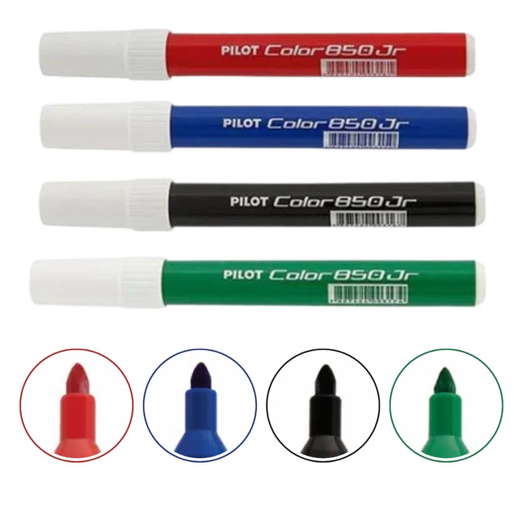 PINCEL HIDROGRÁFICO PILOT COLOR 850 JUNIOR COM 04 CORES