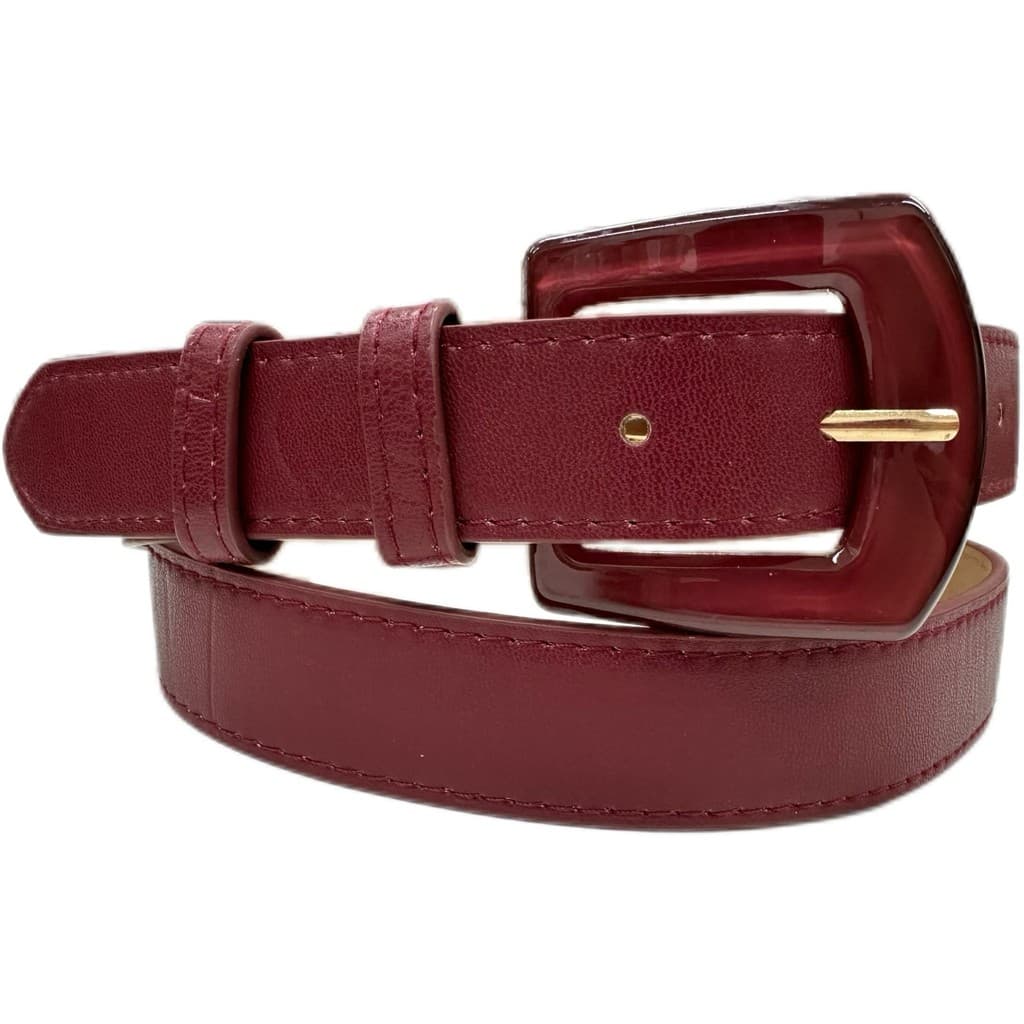 Cinto Feminino Casual Decorativo Fivela Grande Acrílico Mzs-400