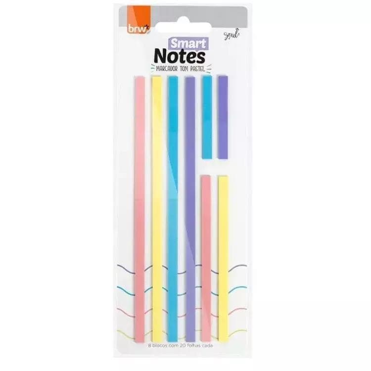 Bloco Smart Notes Marca-Texto Pastel BA1061 BRW