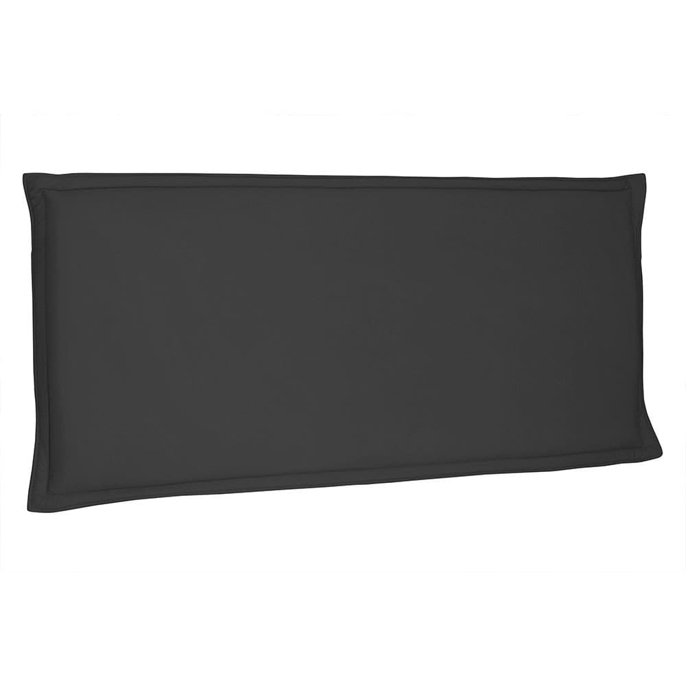 Cabeceira Painel Solteiro 90 cm Veneza Suede Preto - Pallazio