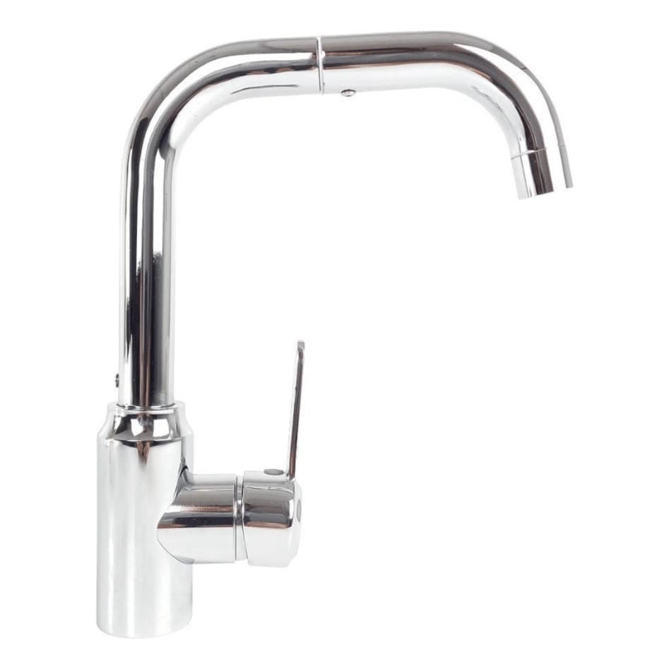 Torneira Pia Cozinha Gourmet Fria Quente Giratoria Aço Inox