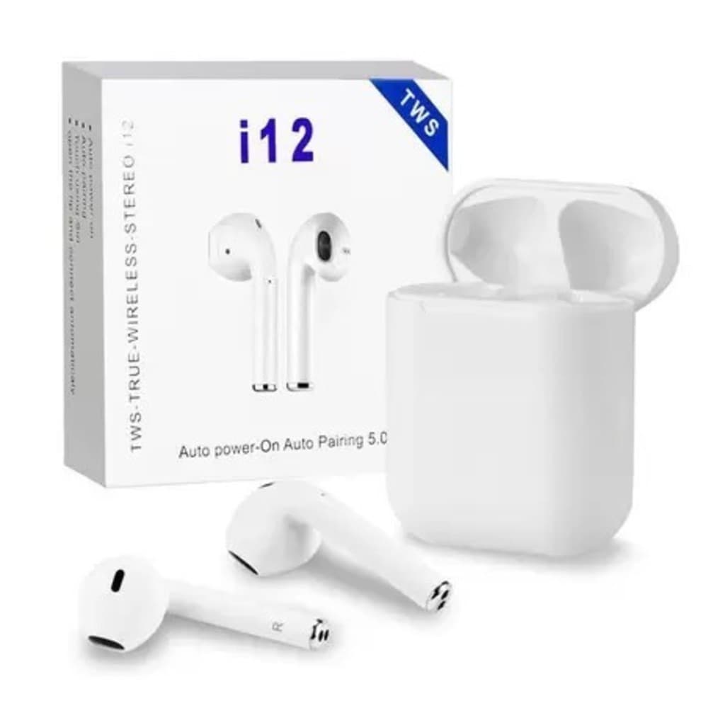 Fone de Ouvido Sem Fio i12 Tws Bluetooth Com Touch Bluetooth 5.0