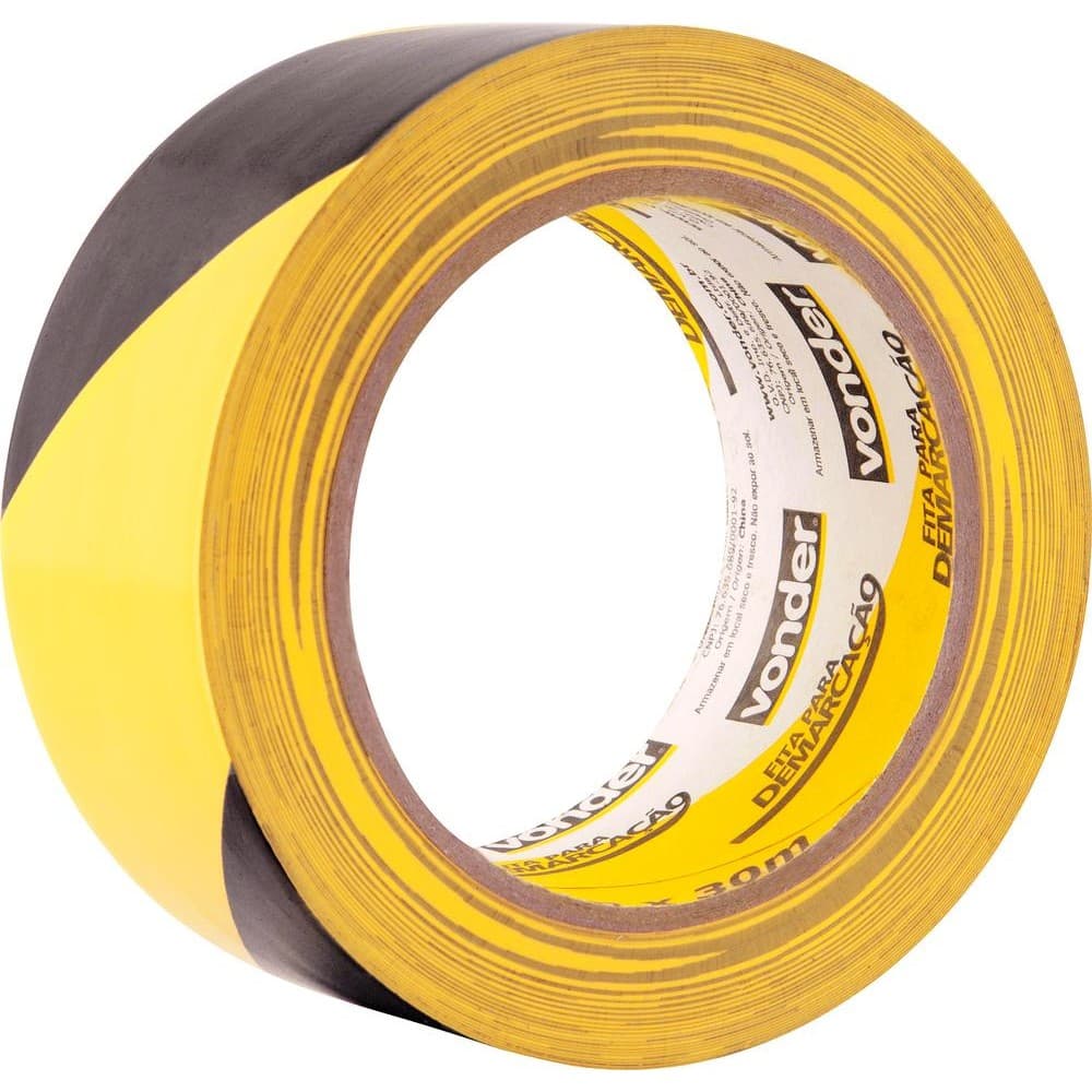 Fita para demarcação de solo 48mmx30m zebrada - Vonder
