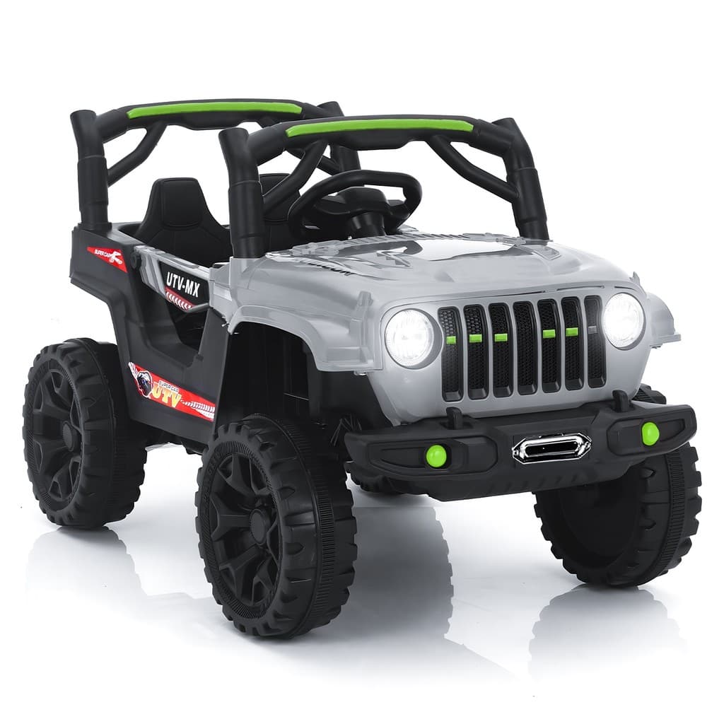 Carro Elétrico Jipe Infantil Aventura Bateria 12V Som E Luz
