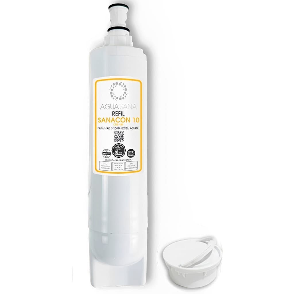 Filtro Purificador Refil Sanacon 10 Filtro Agua Compatível Consul Sanacon 10 50/60 L/h Aguasana