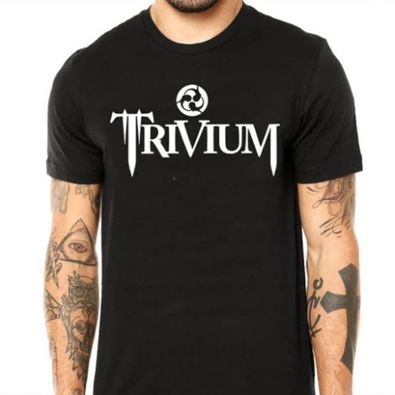 Camiseta T-shirt Algodão 30.1 Masculina Trivium - 100% Algodão Premium Envio Imediato