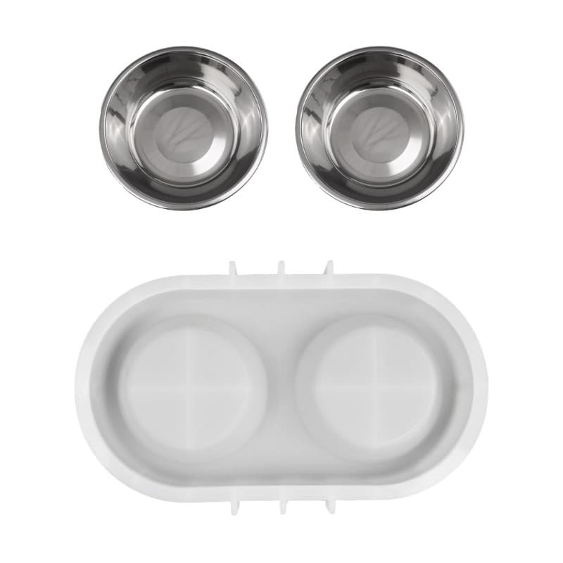 GODD Molde De Silicone Flexível Para Tigelas De Animais De Estimação Personalizadas Grau Criativo Gatos Cão Prato Modelo