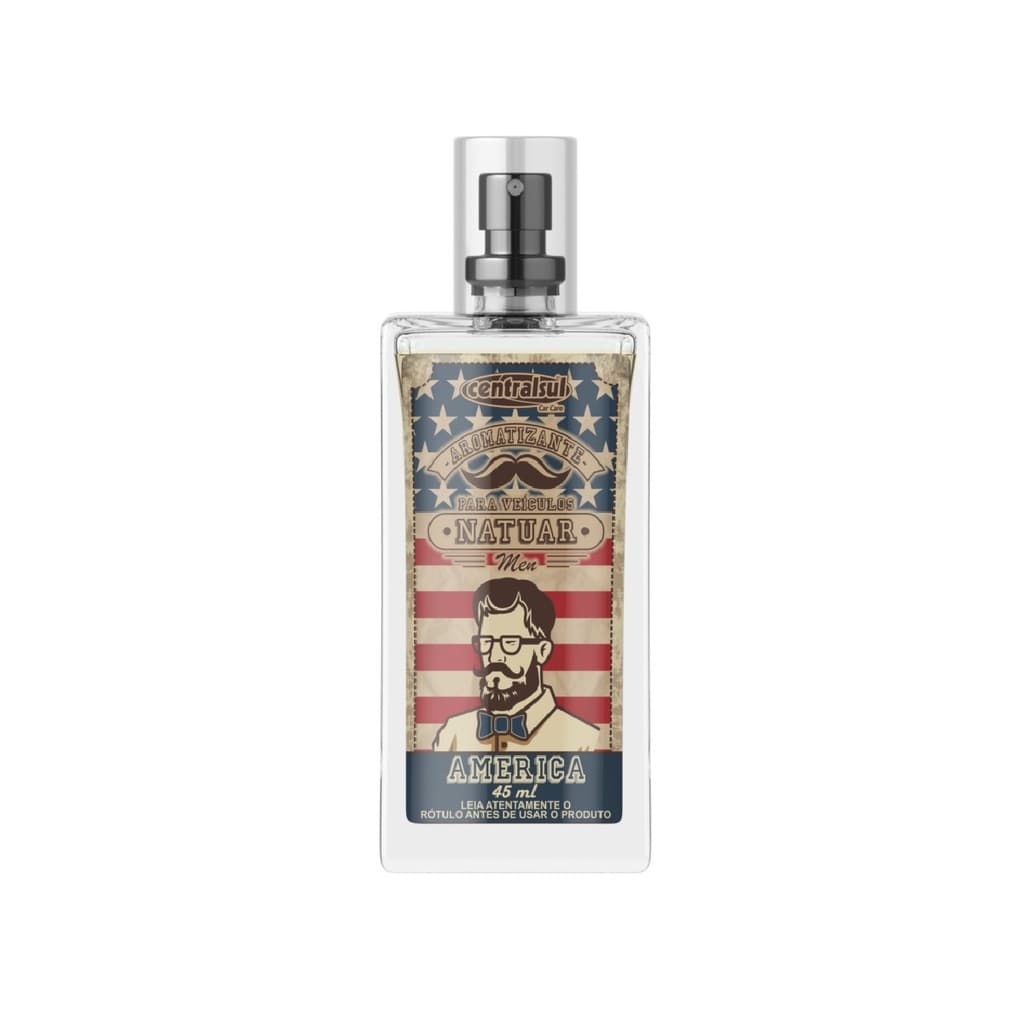 Aromatizante Natuar Men America 45ml Centralsul Cheirinho Automotivo 1 Unidade