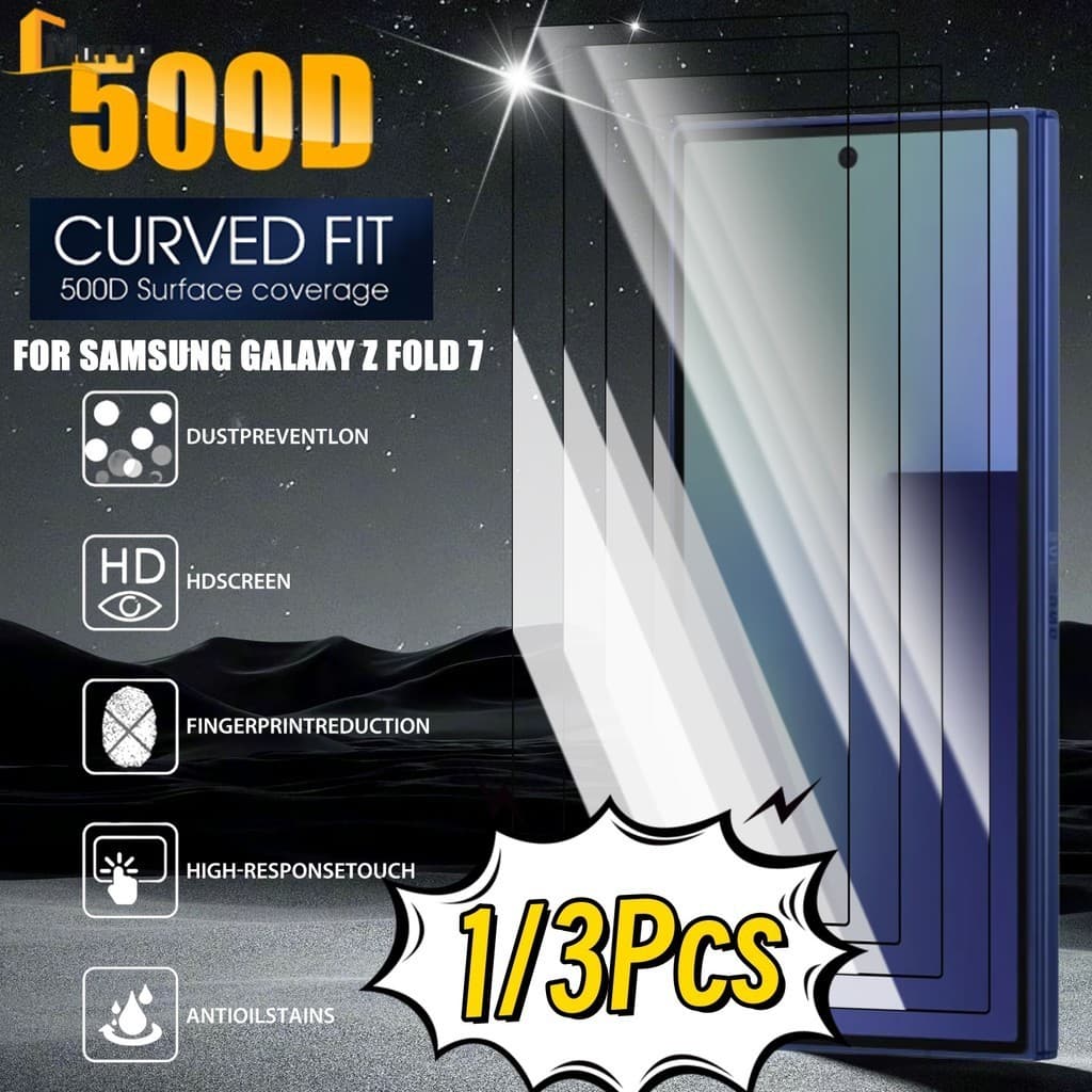 Filme De Vidro Temperado Transparente-Para Filmes De Telefone Samsung Galaxy Z Fold 7-Protetor De Tela Externo Antiarran