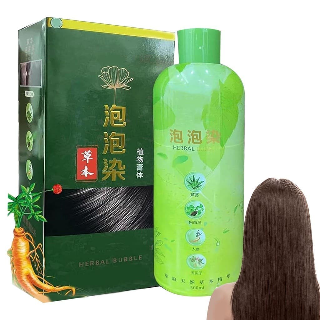 Shampoo Grama Cor De Cabelo Longo Tintura Para Homens E Mulheres keabr