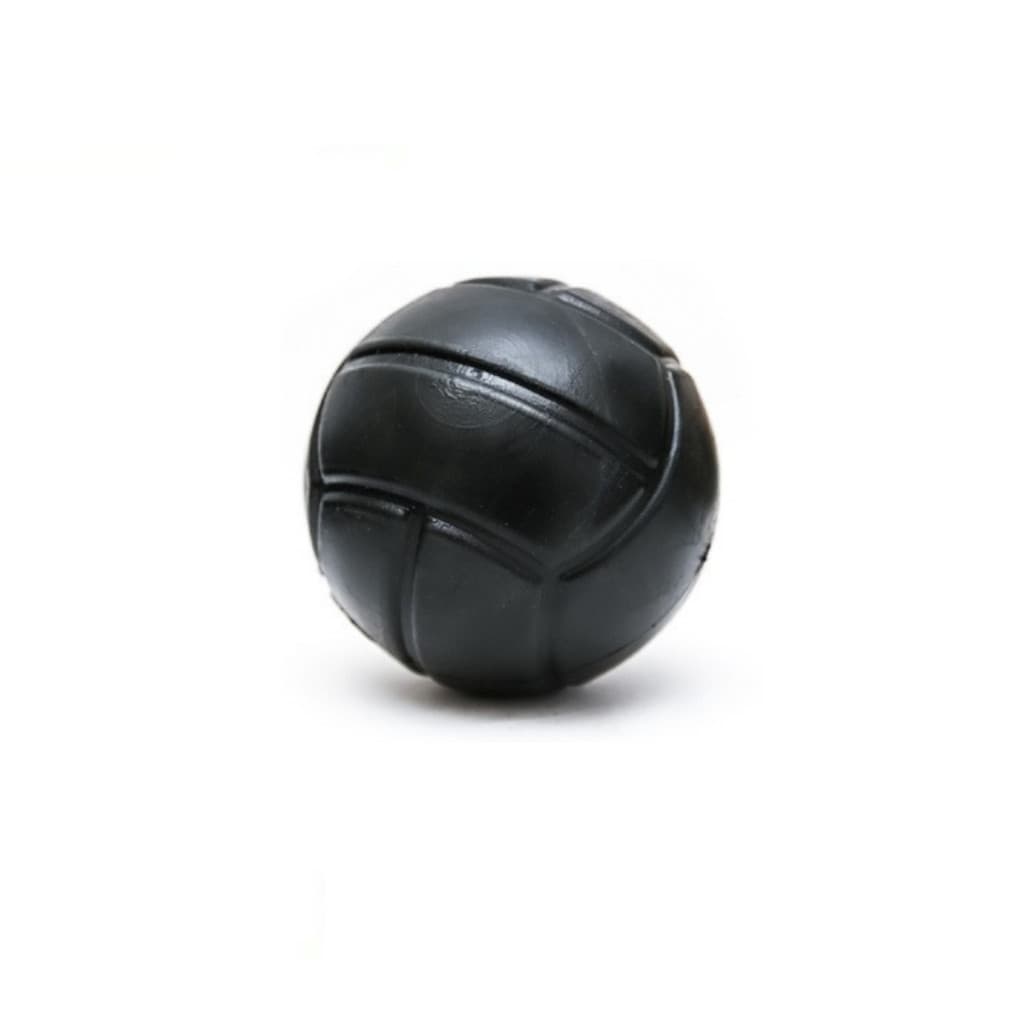 Brinquedo Mordedor Bola Maciça Lisa P/ Pet 7,5cm Preto Bolinha Animal Pet Brincar