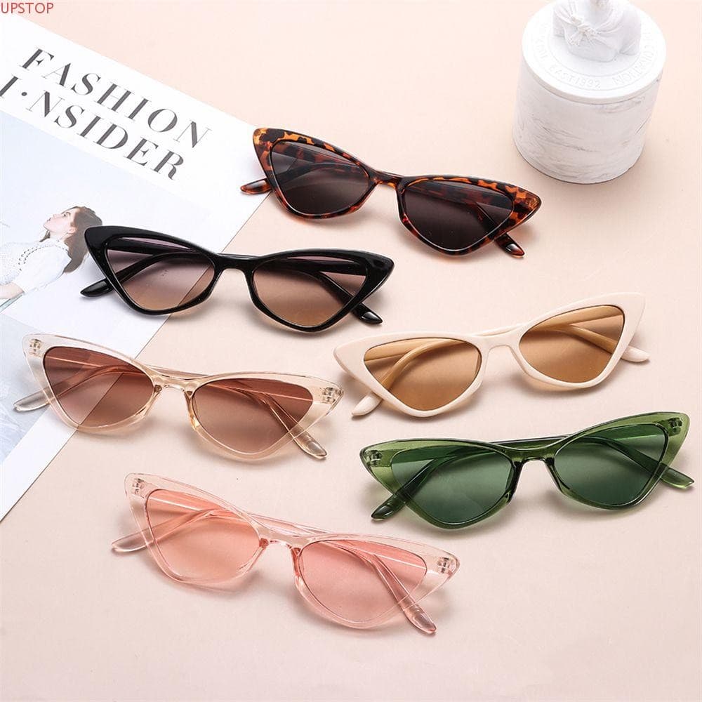 UPSTOP Cat Eye Vintage Pequeno Quadro UV400 Acessórios Óculos De Sol Retro