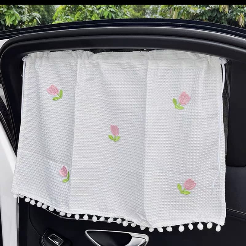 Cortina De Pára-Sol Do Carro Proteção UV Janela Lateral Bonito Crianças Decoração Criativa Ajuste Universal Acessórios A