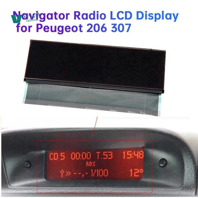 【new】Rádio Navegador Central Do Carro Display LCD Para 206 307 C5 Xsara Instrumento Tela Pixel Reparação