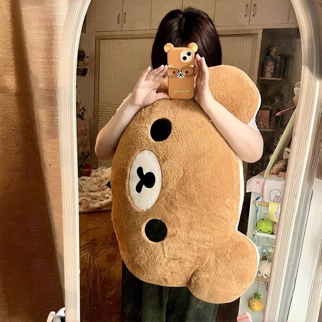 Fácil Urso Travesseiro De Cabeceira Proteção Da Cintura Saco Macio Almofada Boneca Abraço Dormir Estudante Universitário