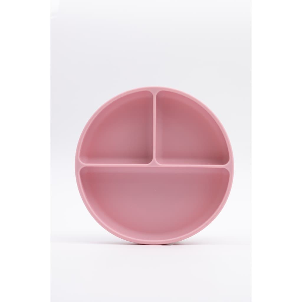 Prato Silicone com Divisórias-Ventosa Petit Pia/Infantil, BPA Free, VaI Micro-ondas e Lava-louças
