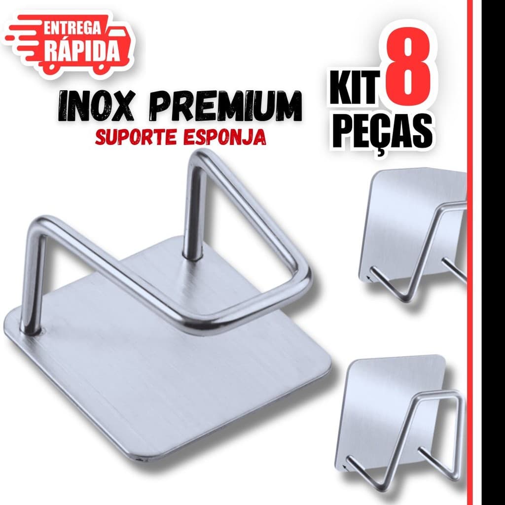 8 Peças de Suporte Porta Esponja para Bucha de Pia Prateleira de cozinha Multiuso Premium Qualidade
