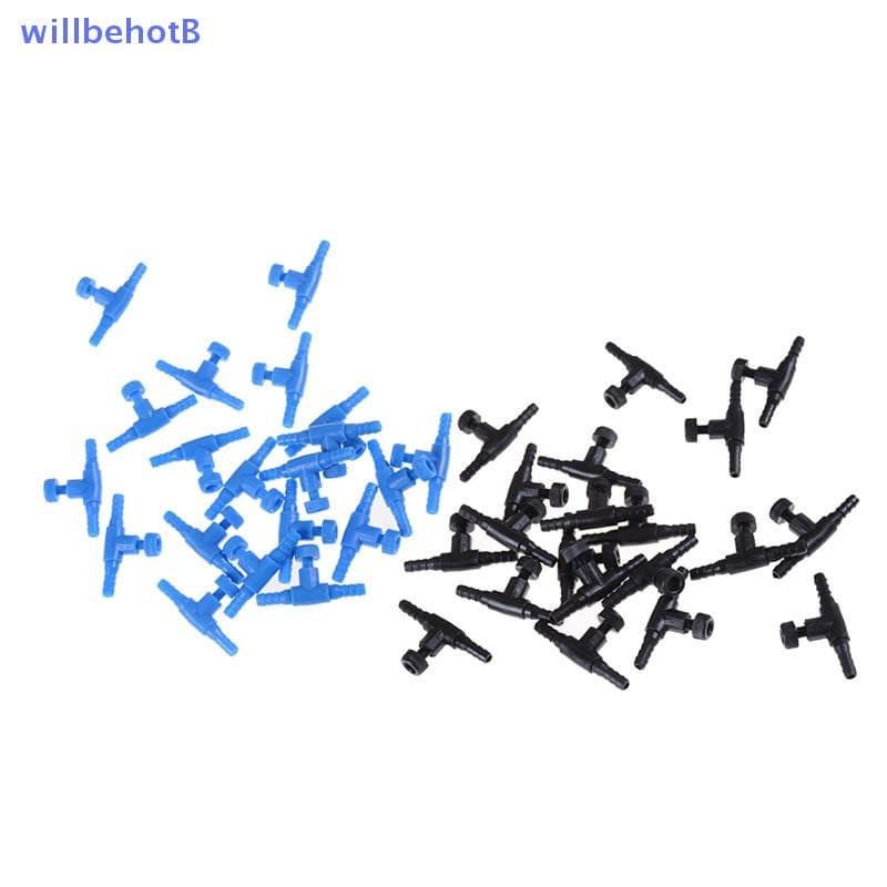 [WillbehotB] 20 Unidades De 4 Mm Para Aquário , Tanque De Peixes , Ajuste De Linha De Ar , Válvulas De Controle De Fluxo