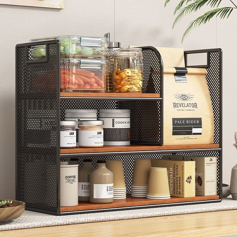 Rack de armazenamento de mesa mesa de jantar lanche rack mesa de café sala de estar copo de água bancada Multi-camada ar