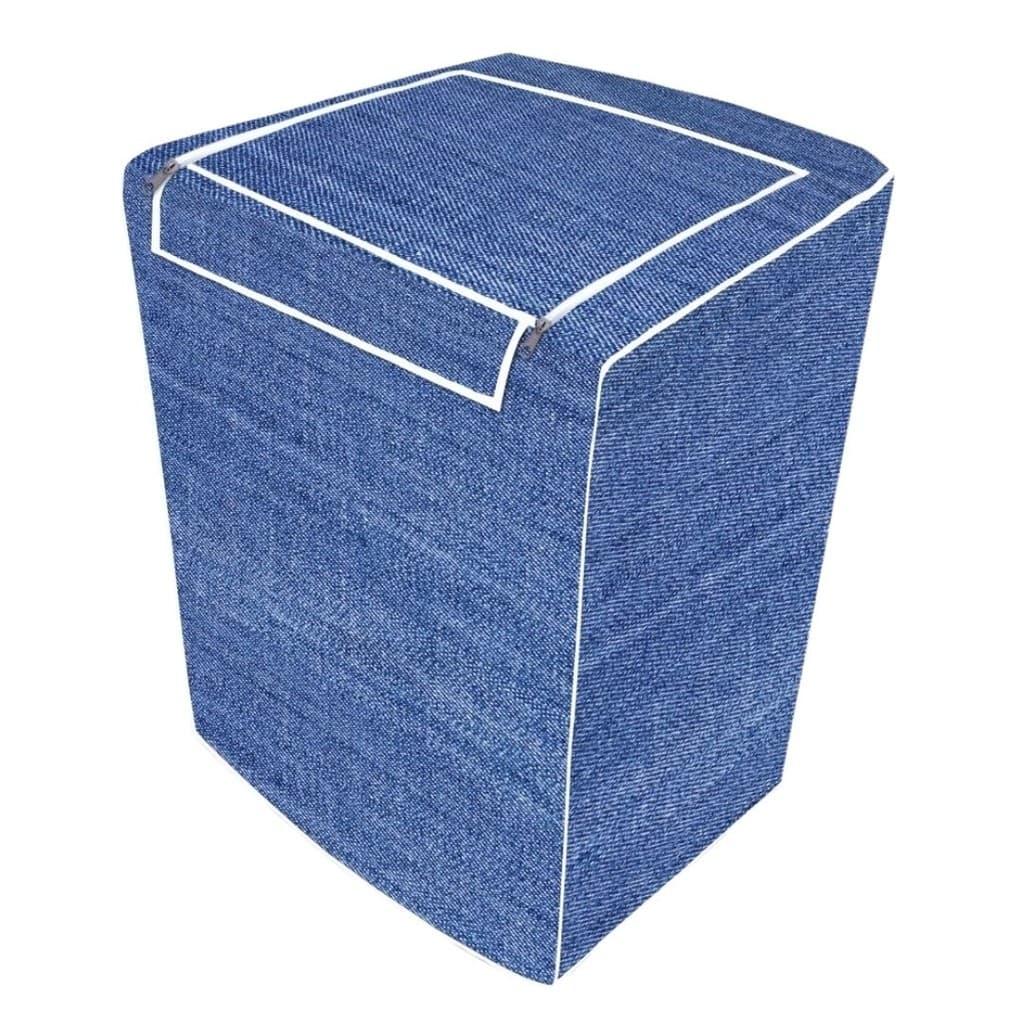 Capa Maquina de Lavar Abertura Superior Jeans - M