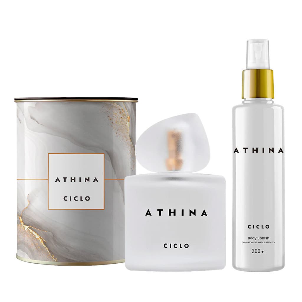 Athina Ciclo Cosméticos Kit: Athina Colonia Lata + Athina Body Splash
